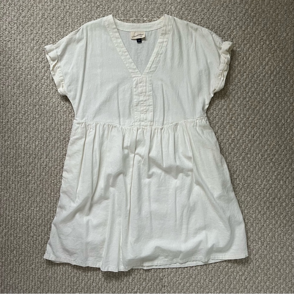 Target Universal Thread White Short Sleeve Shirtdress